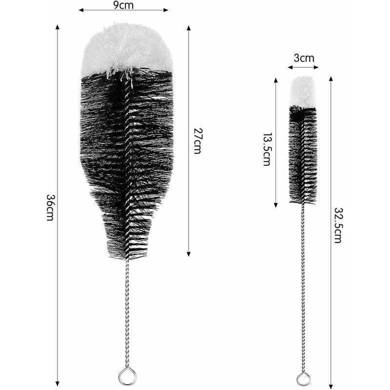 2 Pack Bottle Brush Cleaning Brushes Bottle Brush Advanced Cleaning For Glass Bottles Thermos Baby Bottles And Cups..