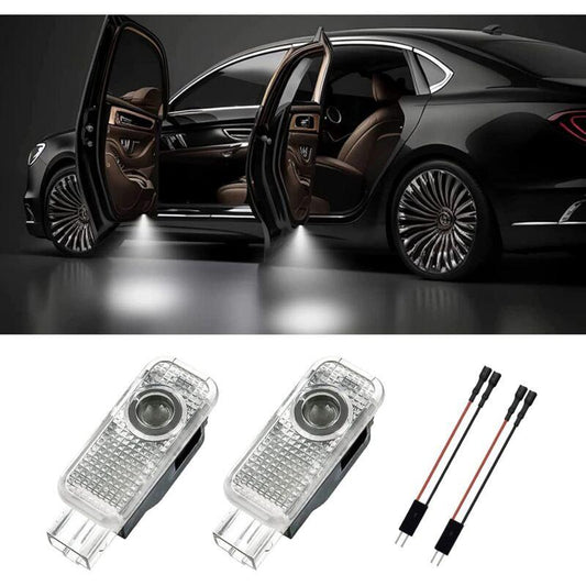 2 pcs Door Light, Entry Door Lighting Projection, Car Door Projector For A1/A3/A4/A5/A6/Q3/Q5/Q7/A7/A8/R8.