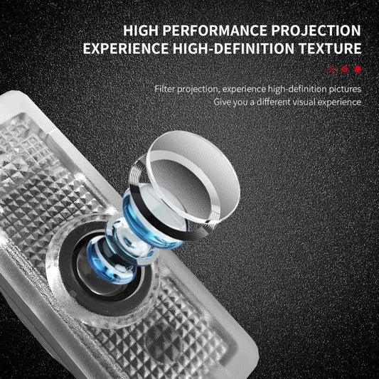2 pcs Door Light, Entry Door Lighting Projection, Car Door Projector For A1/A3/A4/A5/A6/Q3/Q5/Q7/A7/A8/R8.
