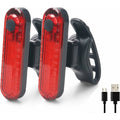 Bike Tail Lights - 2 Pack Bicycle Rear Lights, Usb Rechargeable Cob LED Waterproof Bike Rear Light, 4 Lighting Modes