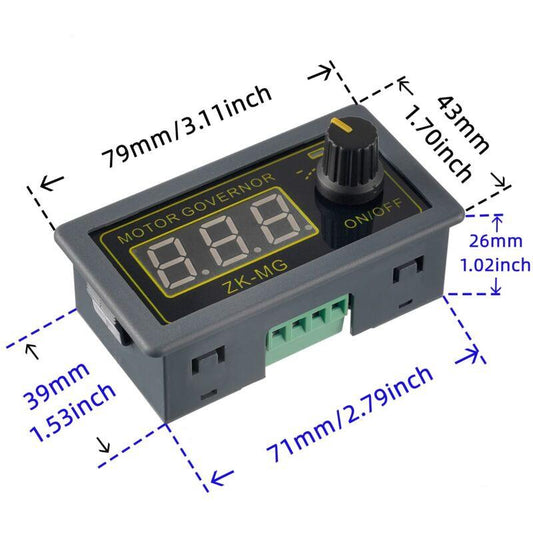Pwm Motor Speed Controller Adjustable Speed Regulator With ROtary Switch Continuously Variable Dc 5V 12V 24V 150W.