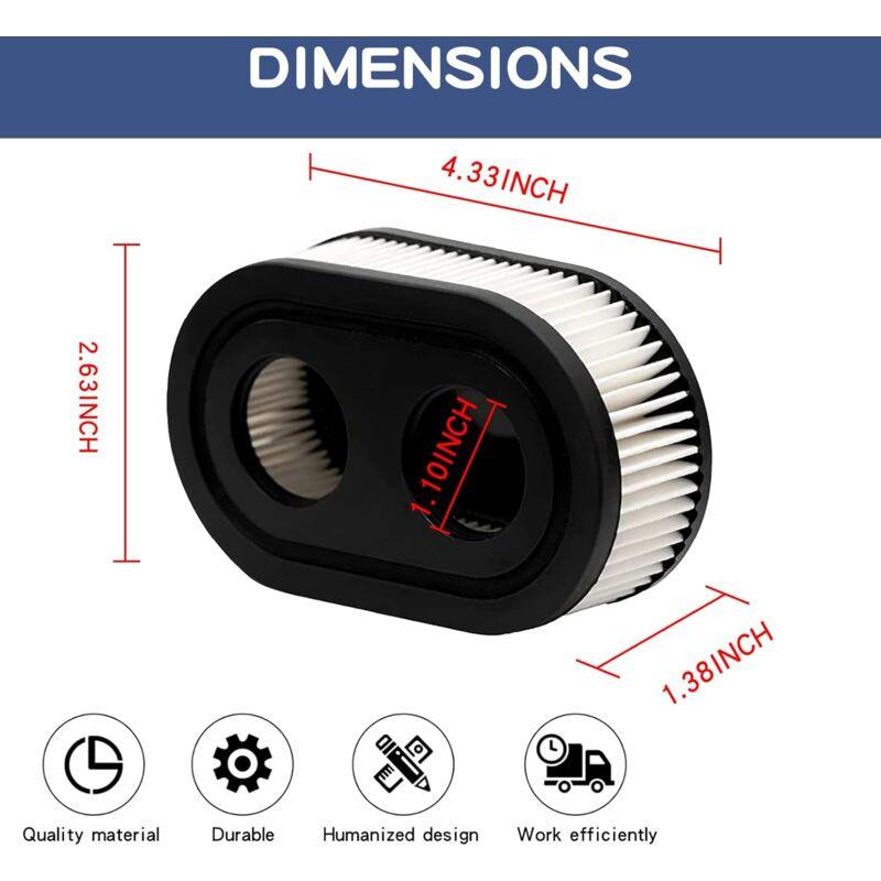 2 pcs Lawn Mower Air Filter, Air Filter For Briggs & Stratton 798452 And 5432 Engine Parts, Lawn Filter Suitable For.