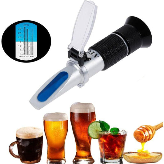Brix Refractometer, Beer Wort Refractometer, Dual Scale â Specific Gravity 1.000â1.120 And Brix 0â32%, Replaces.