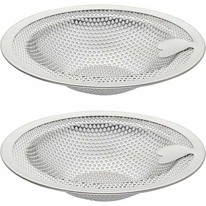 2 pcs Heart Shape Kitchen Sink Filter, Stainless Steel Sink Filter, Sink Grid, Kitchen Sink Stopper, Drain Stopper.