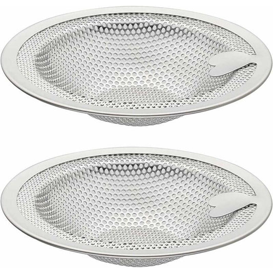 2 pcs Heart Shape Kitchen Sink Filter, Stainless Steel Sink Filter, Sink Grid, Kitchen Sink Stopper, Drain Stopper.