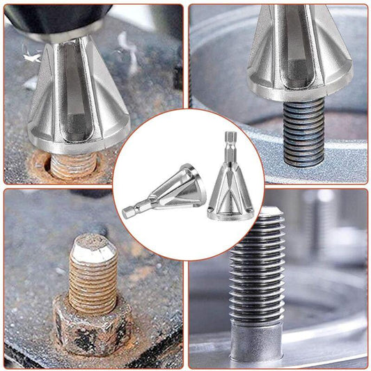 External Chamfer Deburring Tool For Drill Bit, Burr Removal Bit Quickly Repairs DAmaged Metal External Chamfer.