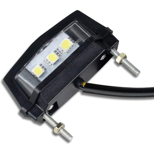 1 Pc Motorcycle License Plate Light, 12V Universal Motorcycle LED Tail Light Rear License Plate Lamp, White Light.