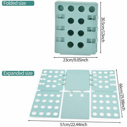 Folding Board, Foldable Organizer With Flip For Adults Clothes Folder Clothing Folder Shirt T-Shirt Green
