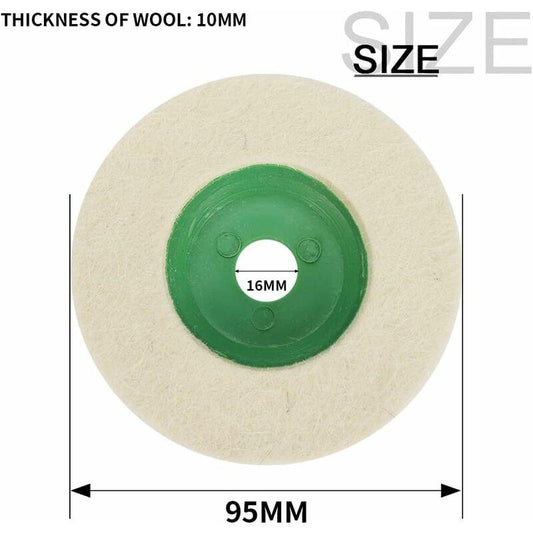 4 Inch Wool Angle Grinder Discs Thicken Wear-Resistant Polishing Pads For Metal Marble Glass Mirror Polishing Effect 10.