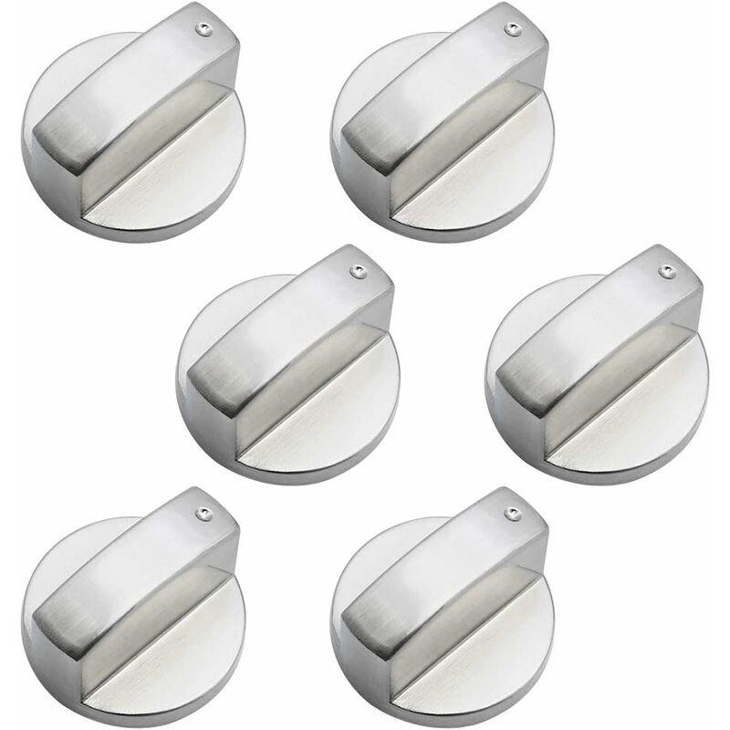 Parts Universal Metal Control Knobs Gas Stove Knob 6Mm Universal Control Knobs Stove Knob For Gas Stove Cooker Oven Hob.