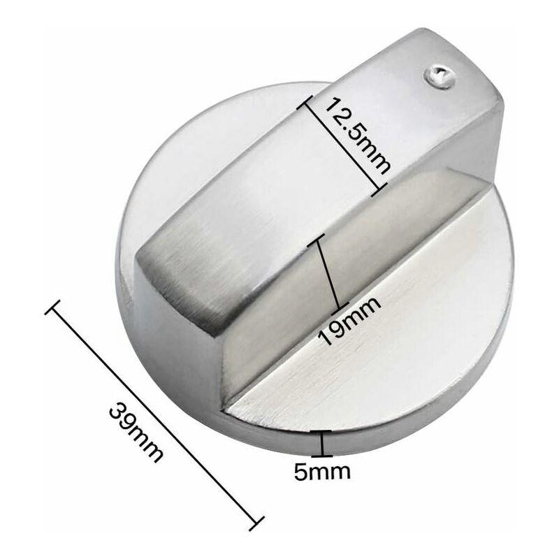 Parts Universal Metal Control Knobs Gas Stove Knob 6Mm Universal Control Knobs Stove Knob For Gas Stove Cooker Oven Hob.