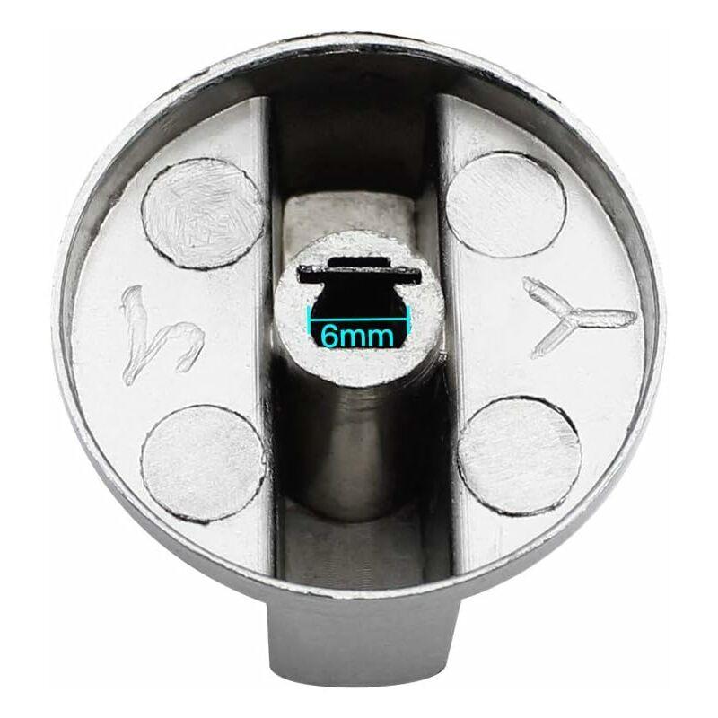 Parts Universal Metal Control Knobs Gas Stove Knob 6Mm Universal Control Knobs Stove Knob For Gas Stove Cooker Oven Hob.