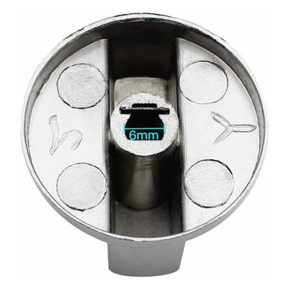Parts Universal Metal Control Knobs Gas Stove Knob 6Mm Universal Control Knobs Stove Knob For Gas Stove Cooker Oven Hob.