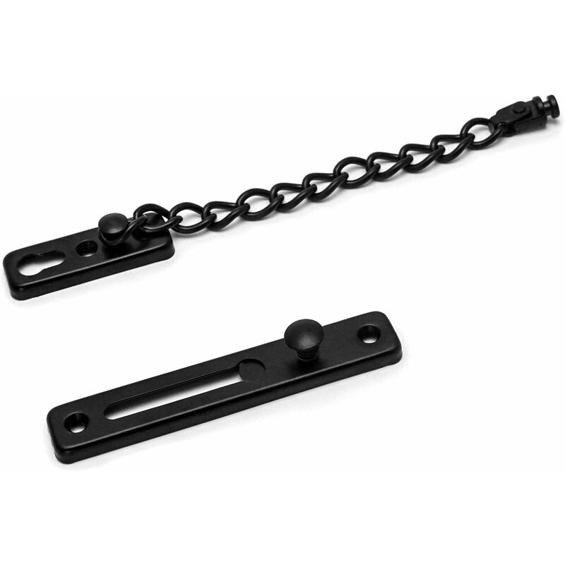 2 pcs Door Lock Chain With Screws, Anti-Theft Security Door Lock Chain For Interior Door Home Security