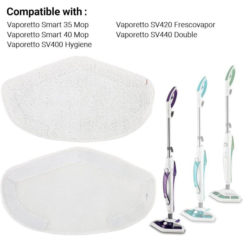 Adapter 3 pcs Mop Cloth Replacement For Polti Vaporetto,Compatible With Vaporetto Smart 40MopãSmart.