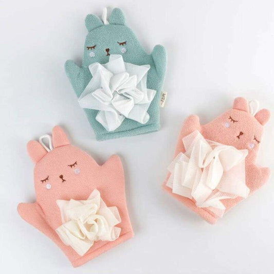 Children'S Bath Sponge Glove Cartoon Baby Kids Bath Shower Gloves Bath Sponge Bath Puppet Washcloth Towel With Animal.