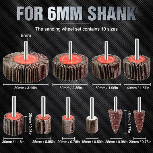 20 pcs Abrasive Wheel 80 Grit Flap Disc For Brush Sanding Drill Accessories Polishing Wood Metal.