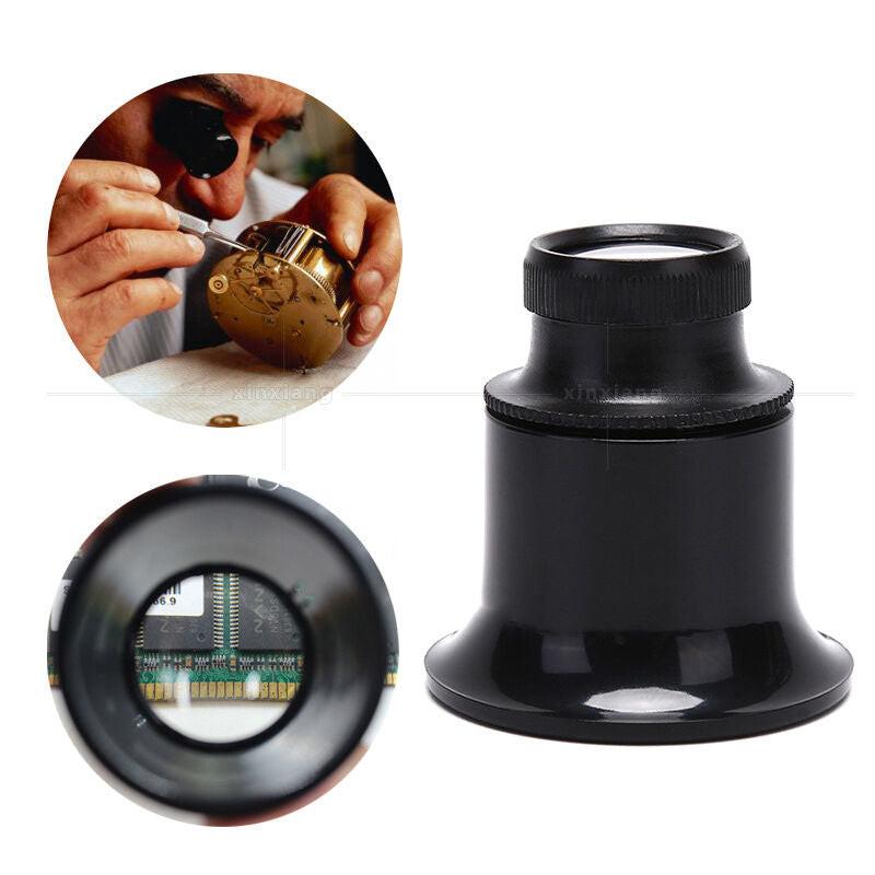Magnifying Glasses, 20X Magnification Watchmaking Tool Magnifier Loupe Magnifier Set For Watching Jewelry Repair.