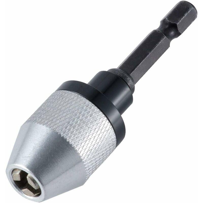 Quick Change Keyless Drill Chuck With 0.3-6.5Mm Hex Shank.