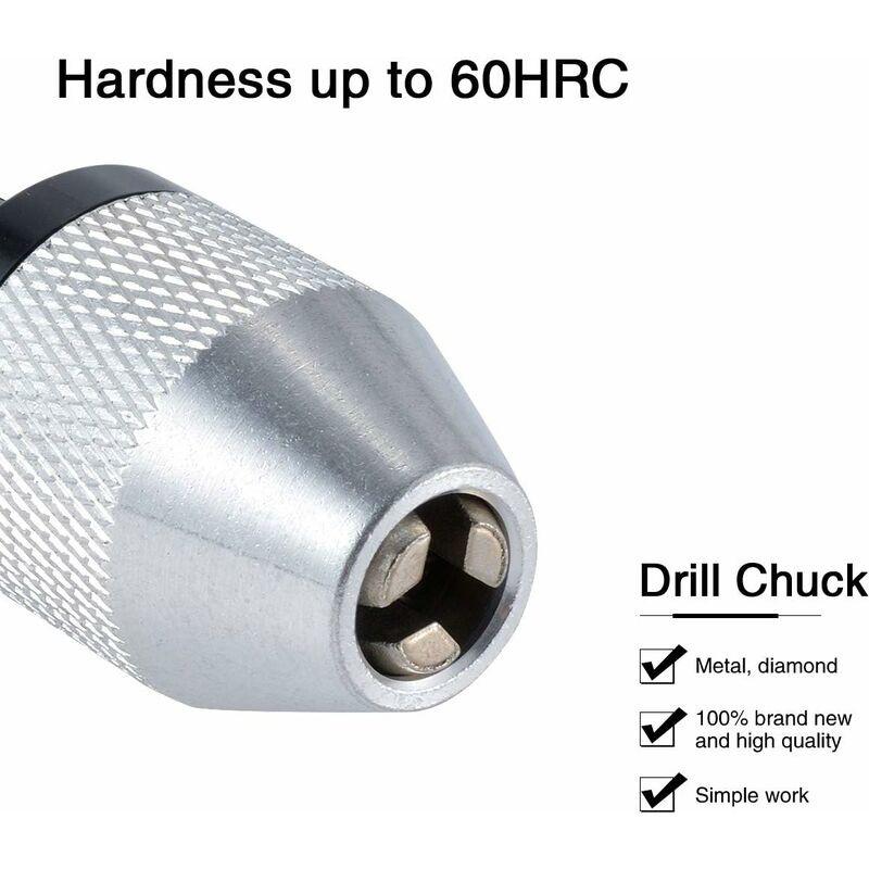 Quick Change Keyless Drill Chuck With 0.3-6.5Mm Hex Shank.