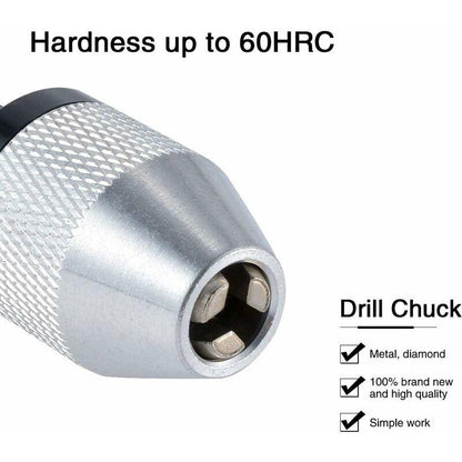 Quick Change Keyless Drill Chuck With 0.3-6.5Mm Hex Shank.
