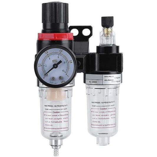 Oil Water Separator - 1/4'' Air Filter Regulator Lubricator Oil Separator With Compressor Moisture Trap Oil Separator,.