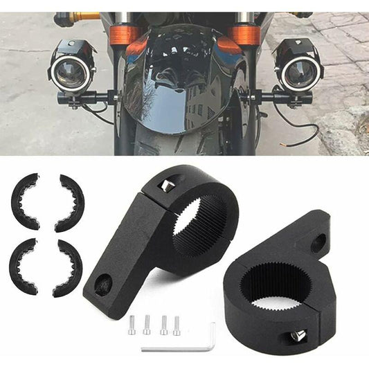 Universal 25Mm-30Mm Work Light Mounting Bracket Fog Light Bull Bar Bumper Mount Holder For Off-ROad Vehicle Car Truck.