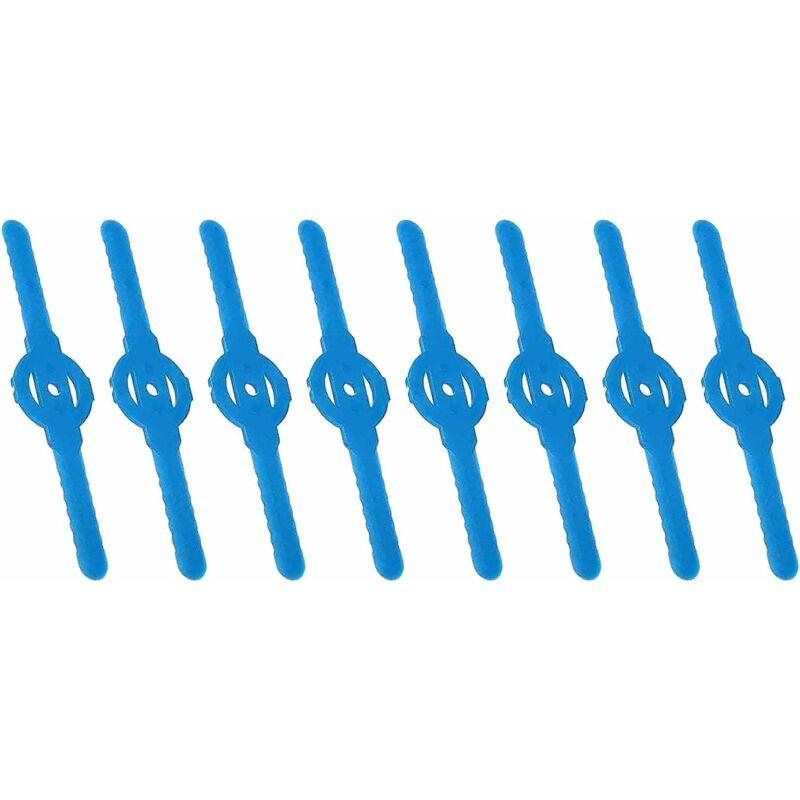 8 pcs Plastic Trimmer Replacement Blades For Grass Trimmer Plastic Lawn Mower Blades, Grass Trimmer Brush Cutter Grass.
