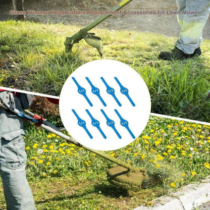 8 pcs Plastic Trimmer Replacement Blades For Grass Trimmer Plastic Lawn Mower Blades, Grass Trimmer Brush Cutter Grass.