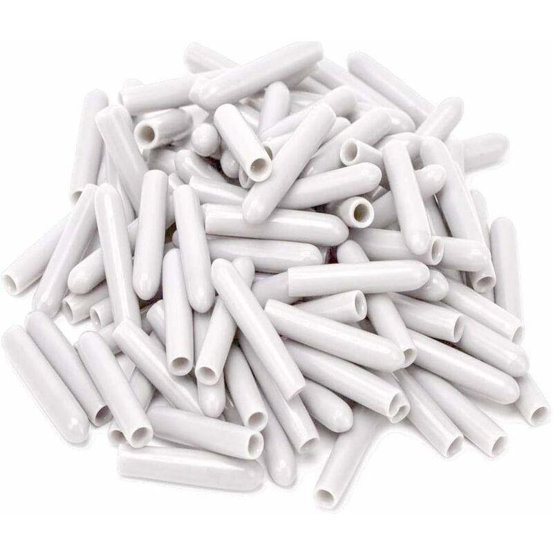 120 Pieces Dishwasher Caps, Inner Diameter 3Mm Pvc Protective Cover, Dish Basket, 325Mm (White).