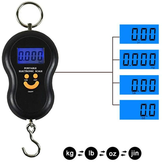 Luggage Scale Fishing Scale Hanging Scale Electronic Scale Maximum 50 Kg For Fishing, Suitcase Scale, Travel, Home Use,.