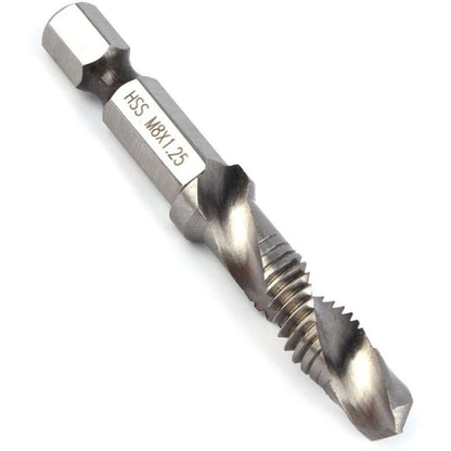 Eosnow M8 Hss 1/4" Hex Shank Drill Bit & Countersink Drill Bits Power Tool Part.