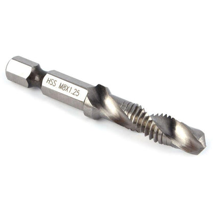 Eosnow M8 Hss 1/4" Hex Shank Drill Bit & Countersink Drill Bits Power Tool Part.