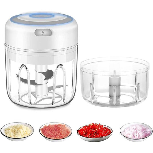 Cordless Electric Food Chopper, Mini Food Processor, 250Ml, Easy To Clean And Replace, Durable Electric Blender For.