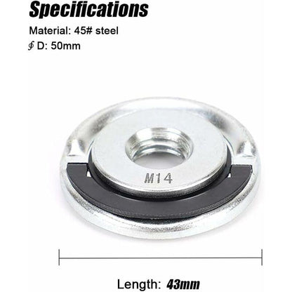 Angle Grinder Nuts Lock Nuts Angle Grinder Accessory Quick Utility Clamping Tool M14 14Mm Fit.
