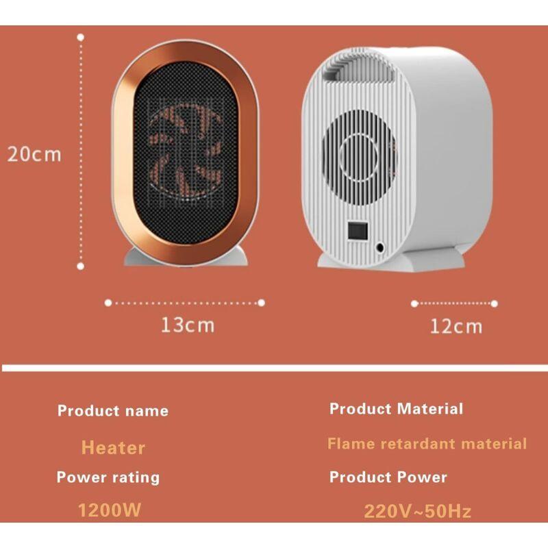 1200W Electric Ceramic Fan Heater With 2 Heat Settings And Overheat Protection Fast Heating And Quiet With Low Energy.