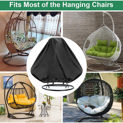 Hanging Chair Cover, Waterproof Hanging Chair Cover, Protective Cover For Egg Chair, Windproof, Anti-Uv, Heavy Duty