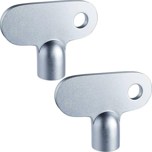 2 pcs Radiator Key Solid Radiator Bleeder Key Square Opening Radiator Key Easy Grip Hardware Clock For Valve Screw Size.