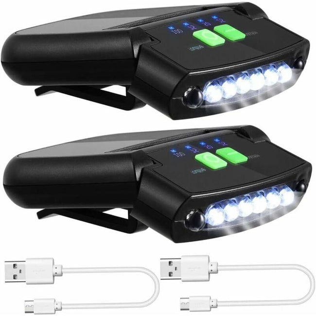 LED Clip Light Headlamp. Hover Image