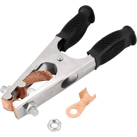 Welding Ground Clamp, Galvanized Welding Earth Clamp 500A Magnetic Ground ROd Clamp Good Conductivity For Welder For.