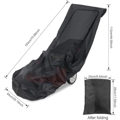 Lawn Mower Cover, 210D Oxford Cloth Heavy Duty Waterproof Lawn Mower Cover For Outdoor/Indoor With Drawstring And