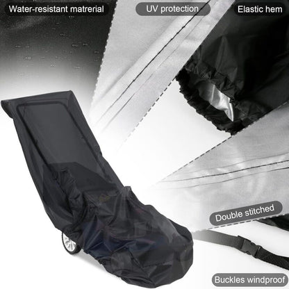 Lawn Mower Cover, 210D Oxford Cloth Heavy Duty Waterproof Lawn Mower Cover For Outdoor/Indoor With Drawstring And