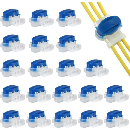 20 pcs Resin Filled Cable Connectors 3 Pole Terminal Blocks For RObotic Lawn Mowers.