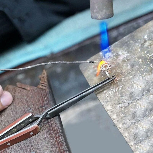 Industrial Precision Welding Tweezers With Fiber Handle Cross Tweezer Fine Tip Straight Stainless Steel For Electronic.