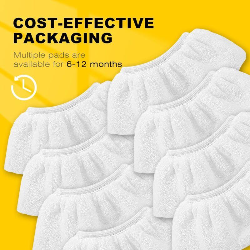 8 pcs Microfiber Cloths For KÃ¤rcher, Hand Nozzle Cloths Accessory For Steam Cleaners Sc 1, 2, 3, 4, 5.