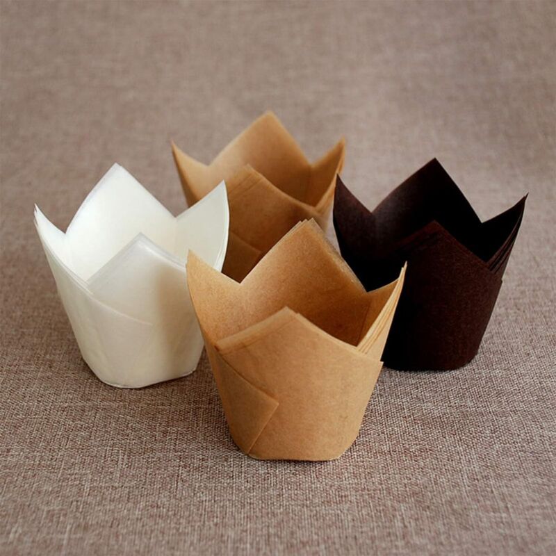 150 pcs Baking Paper Muffin Cups Tulip Baking Paper Cups Cupcakes And Muffins For Wedding Party Birthday 5Cm
