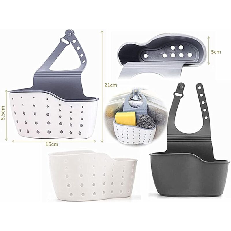 Kitchen Sink Sponge Holder, Hanging Drainer Basket, Hanging Drainer Basket, Sink Storage Shelf, Storage Sponge Holder,