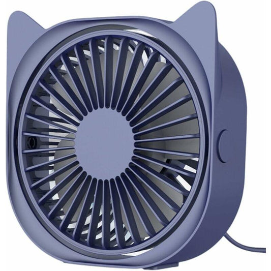 Personal Desk Fans Small Quiet, 3 Wind Speeds, Small Portable Table Fans Fast Cooling For Office, Dorm ROom (Blue).