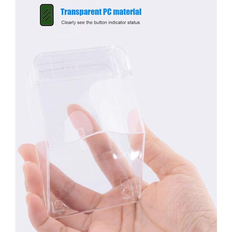 Transparent Protective Cover For Outdoor Doorbell, Waterproof, Wireless, Wall Mount - 11 X 6 X 5 Cm.