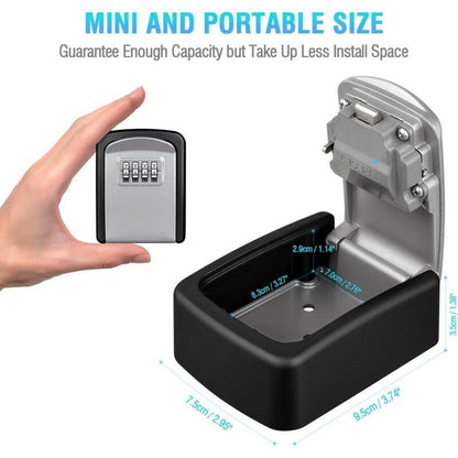 Key Safe Box, Wall Mounted Key Safe [Waterproof And Rustproof] [Indoor And Outdoor Use] For Home School Office Factory.
